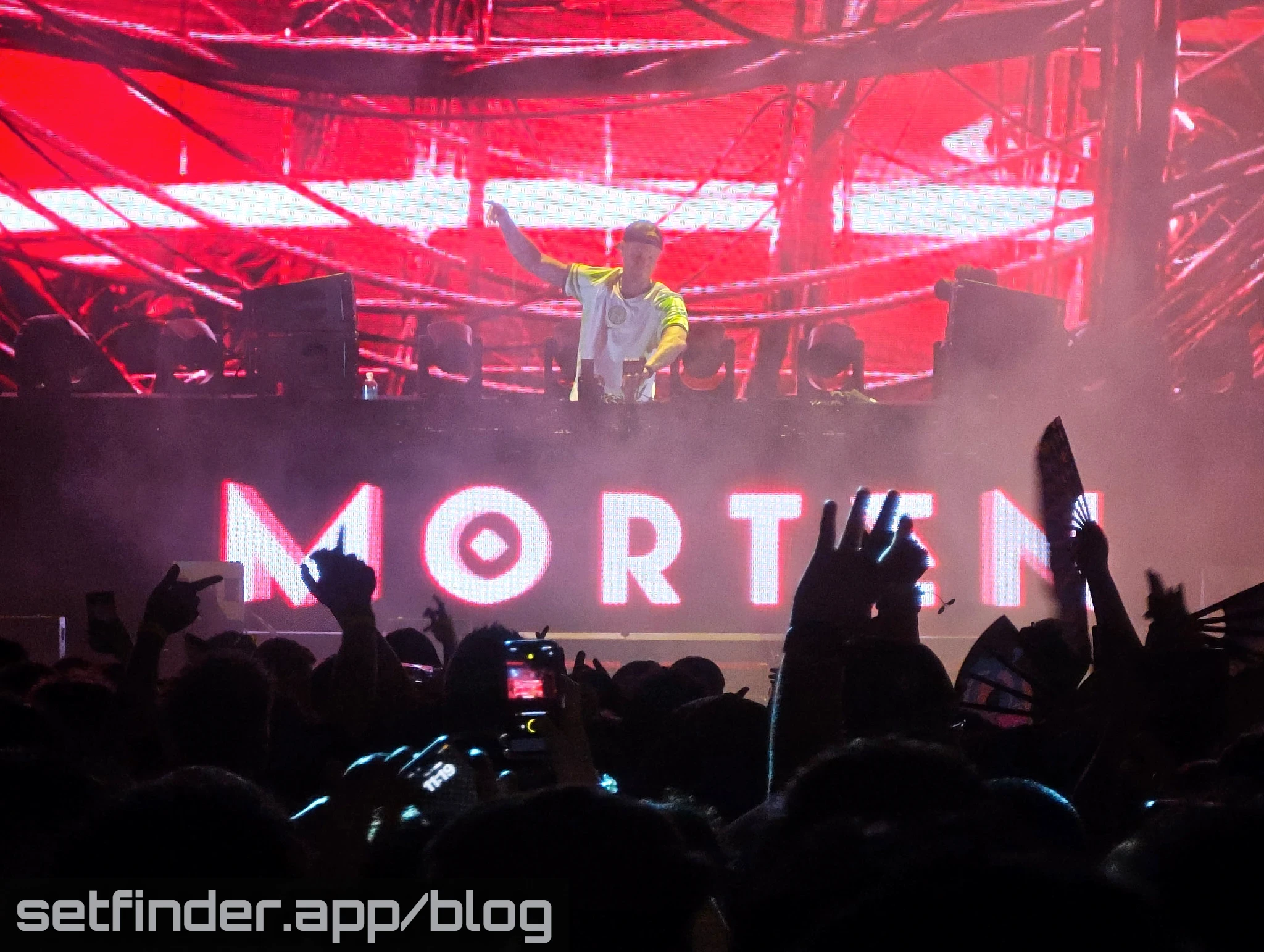 Hardwell B2B Maddix, MORTEN, Marie Vaunt, and the EDC Week crowd at Downtown Las Vegas Events Center, photo 5 of 42.