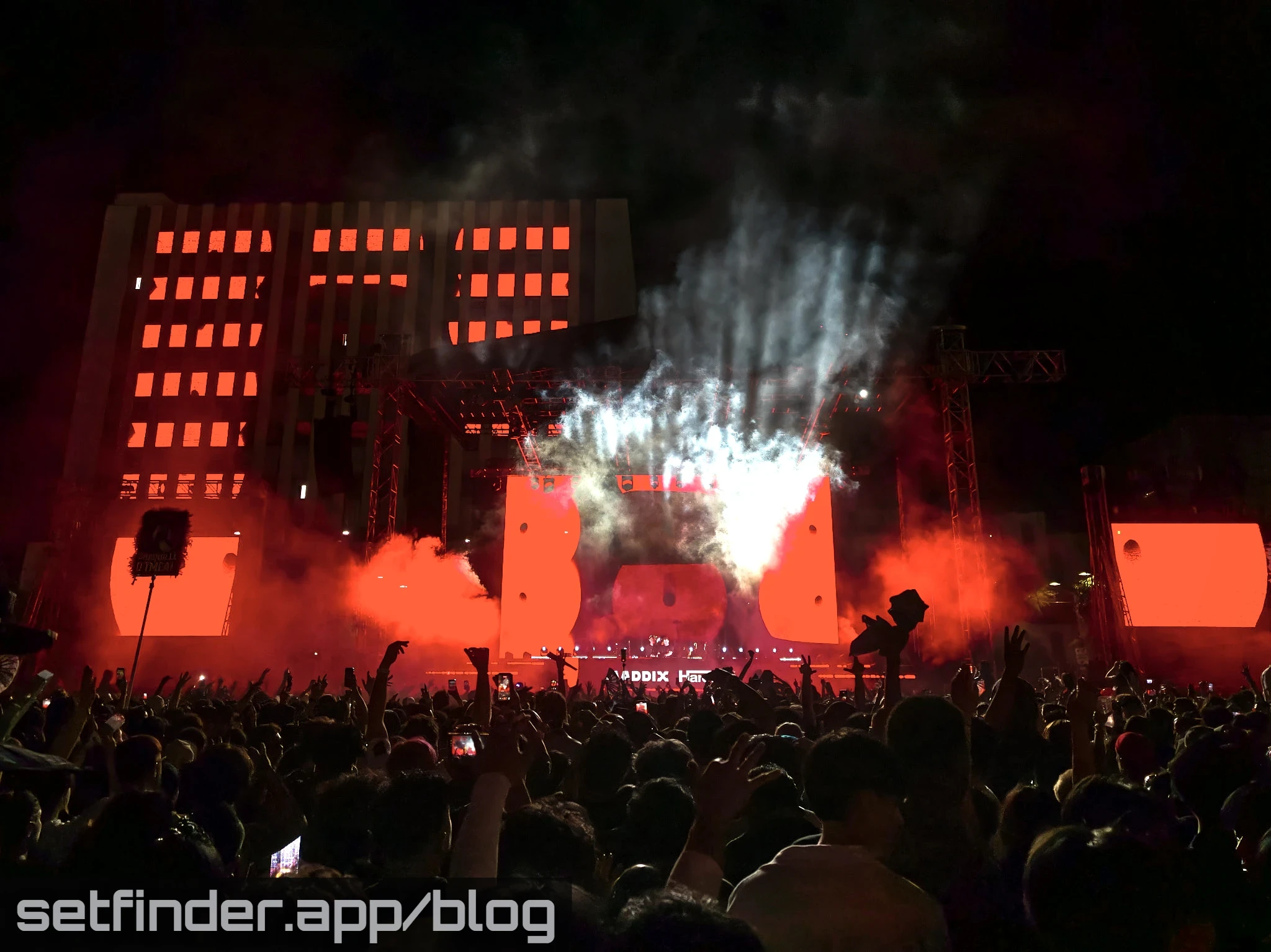 Hardwell B2B Maddix, MORTEN, Marie Vaunt, and the EDC Week crowd at Downtown Las Vegas Events Center, photo 14 of 42.