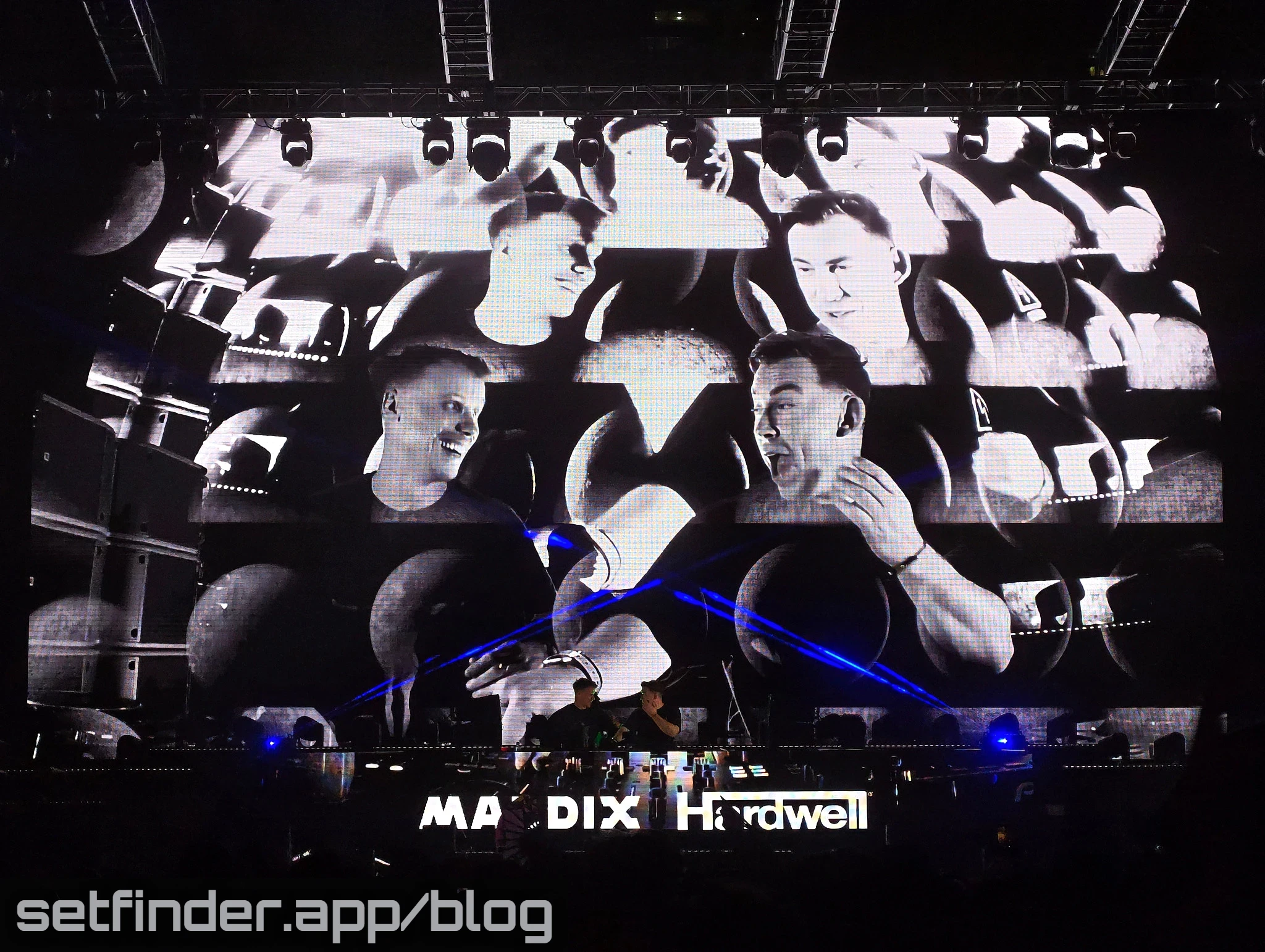 Hardwell B2B Maddix, MORTEN, Marie Vaunt, and the EDC Week crowd at Downtown Las Vegas Events Center, photo 26 of 42.