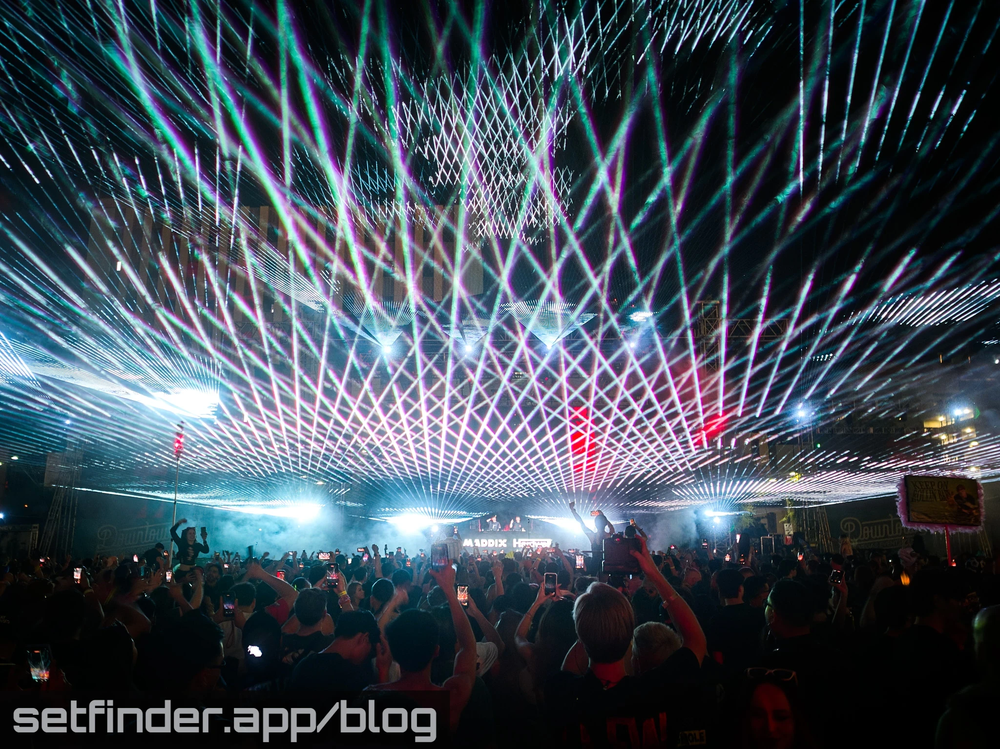 Hardwell B2B Maddix, MORTEN, Marie Vaunt, and the EDC Week crowd at Downtown Las Vegas Events Center, photo 39 of 42.